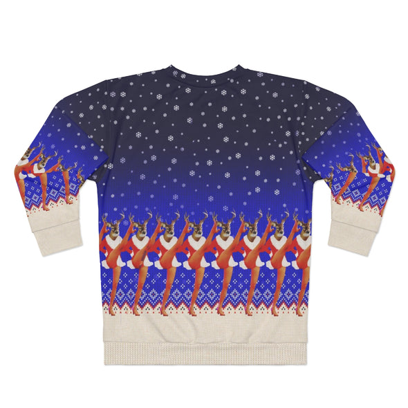 Happy Holidays Kansas City - Rockette Raindeer - All-Over Print Unisex Sweatshirt