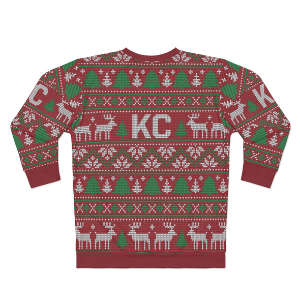 KC Christmas Raindeer - All-Over Print Unisex Sweatshirt