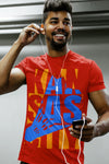 Kansas City -Shuttlecock Abstract Design - Unisex Crew Neck Tee