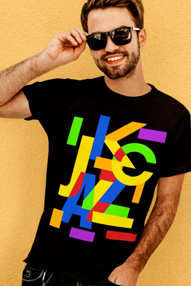 KC JAZZ Abstract Design - Unisex Crew Neck Tee