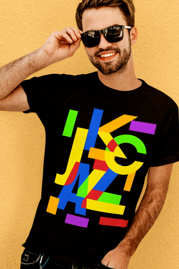 KC JAZZ Abstract Design - Unisex Crew Neck Tee