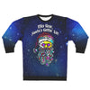 Santa's Gettin' Lit! - BLACK All-Over Print Unisex Sweatshirt