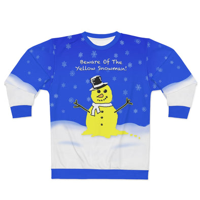 Beware Of The Yellow Snowman - All-Over Print Unisex Sweatshirt