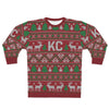 KC Christmas Raindeer - All-Over Print Unisex Sweatshirt