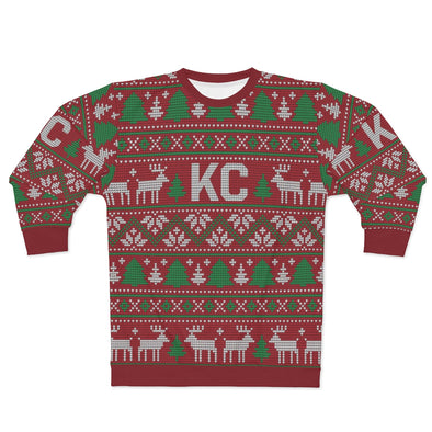 KC Christmas Raindeer - All-Over Print Unisex Sweatshirt