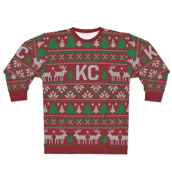 KC Christmas Raindeer - All-Over Print Unisex Sweatshirt