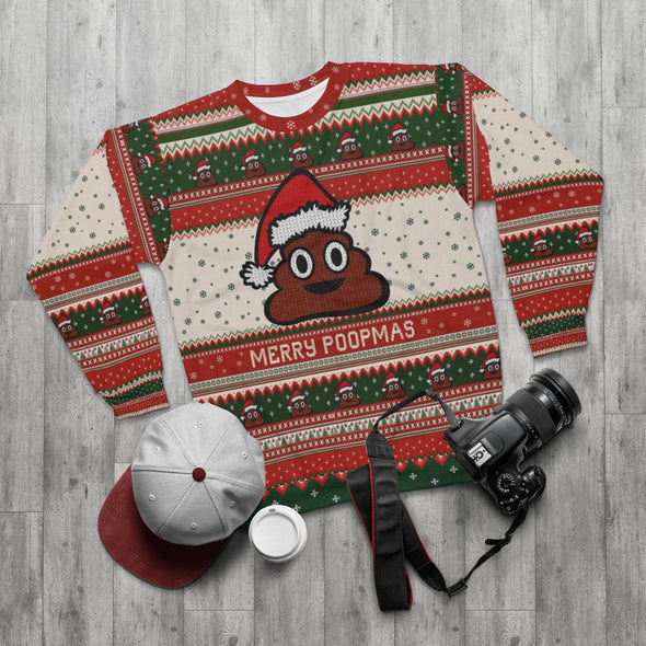 Merry Poopmas 1  - All-Over Print Unisex Sweatshirt