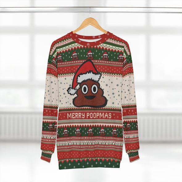 Merry Poopmas 1  - All-Over Print Unisex Sweatshirt
