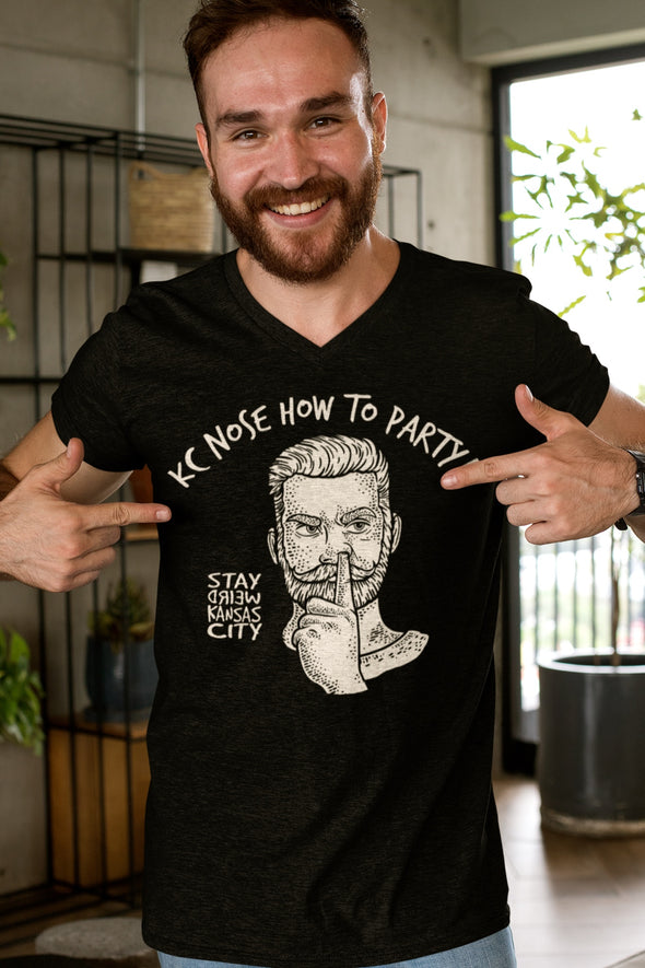 KC Nose How to Party - Unisex Crew Neck Tee
