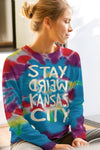 Stay Weird Kansas City-TieDye Design1-Unisex Crew Neck Tee