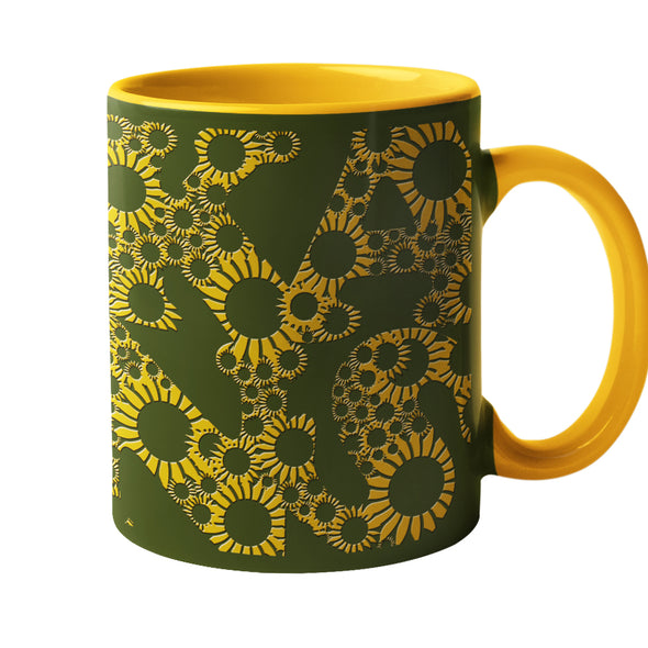 Kansas 4 Letter Sunflowers - 11 oz. Coffee Mug