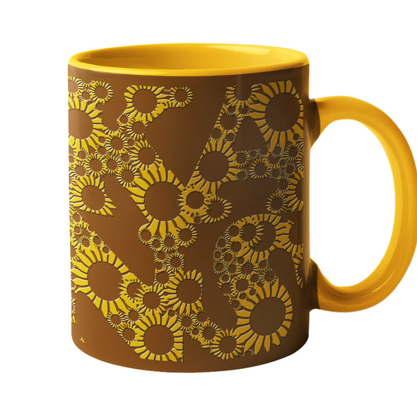 Kansas 4 Letter Sunflowers - 11 oz. Coffee Mug