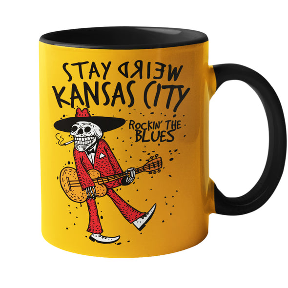 Kansas City Blues Dude - Stay Weird Kansas City Coffee Mug