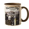 American Gothic Cows - Stay Weird Kansas City Coffee Mug