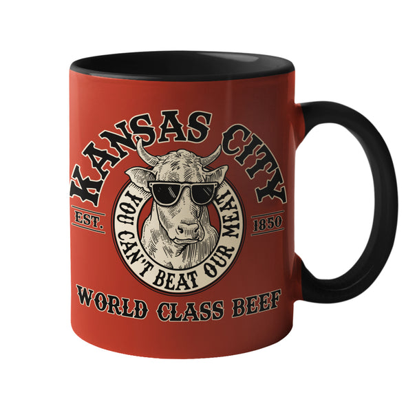 You Can't Beat Our Meat - Stay Weird Kansas City Coffee Mug