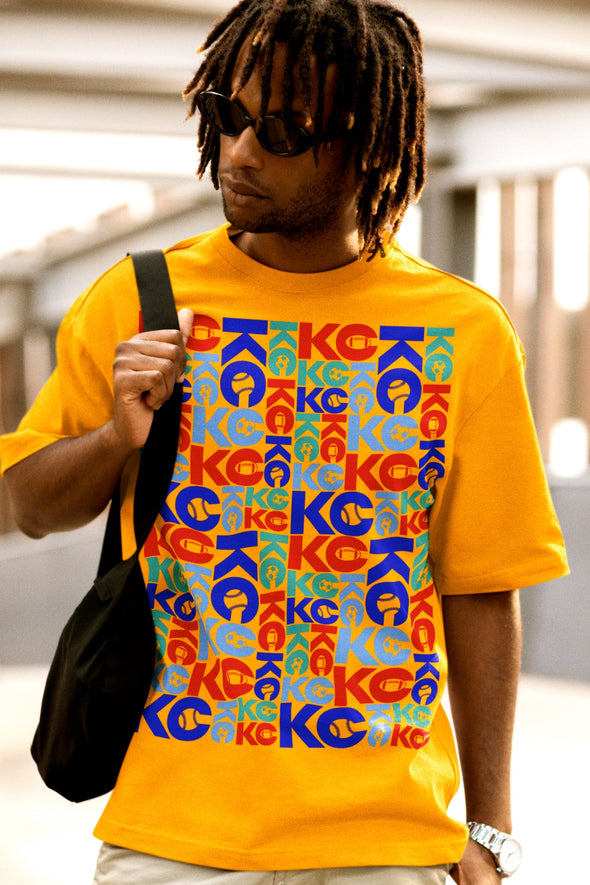KC Sports (Team Colors) - Unisex Crew Neck Tee
