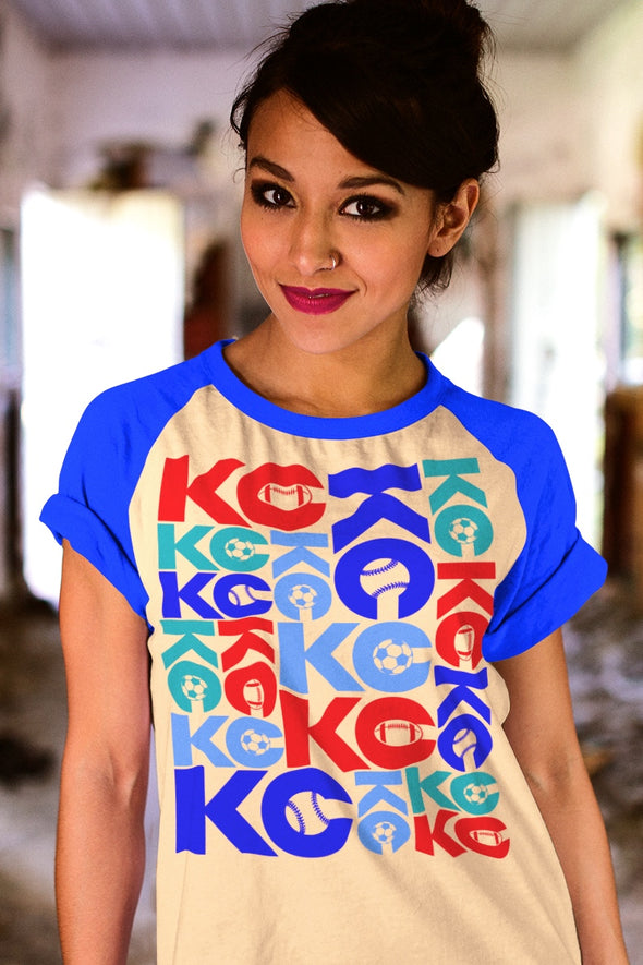 KC Sports (Team Colors) - Unisex Crew Neck Tee