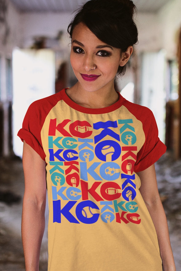 KC Sports (Team Colors) - Unisex Crew Neck Tee
