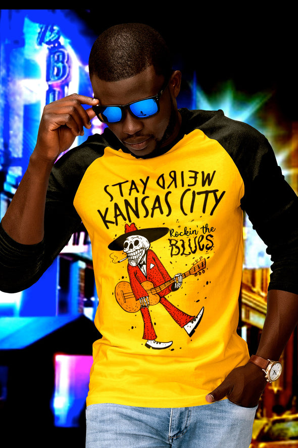 Kansas City Blues Man - Unisex Crew Neck Tee