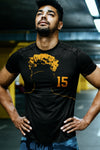 Mahomes Sillouette - Small Number 15  - All-Over Print Unisex Crew Neck Tee