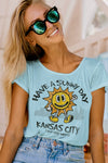 Have A Sunny Day Kansas City - All-Over Print Unisex Crew Neck Tee