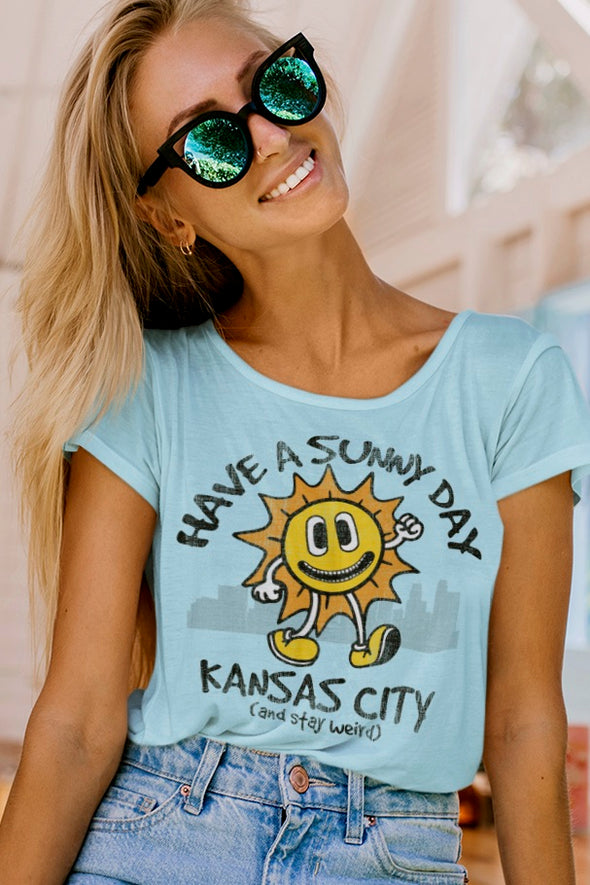 Have A Sunny Day Kansas City - All-Over Print Unisex Crew Neck Tee