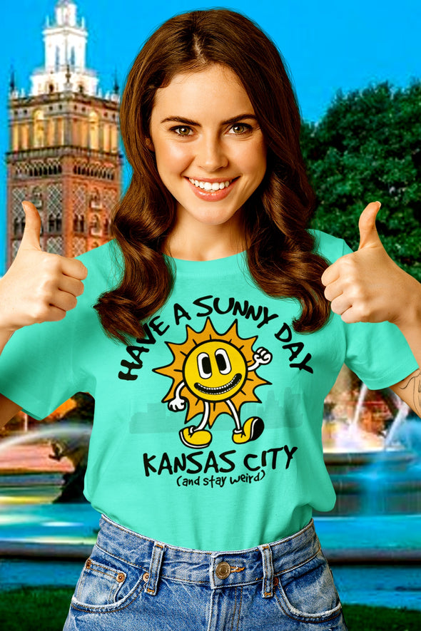 Have A Sunny Day Kansas City - All-Over Print Unisex Crew Neck Tee