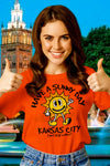 Have A Sunny Day Kansas City - All-Over Print Unisex Crew Neck Tee