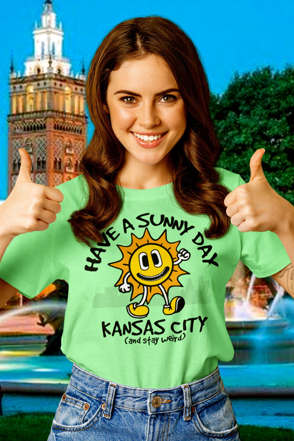 Have A Sunny Day Kansas City - All-Over Print Unisex Crew Neck Tee