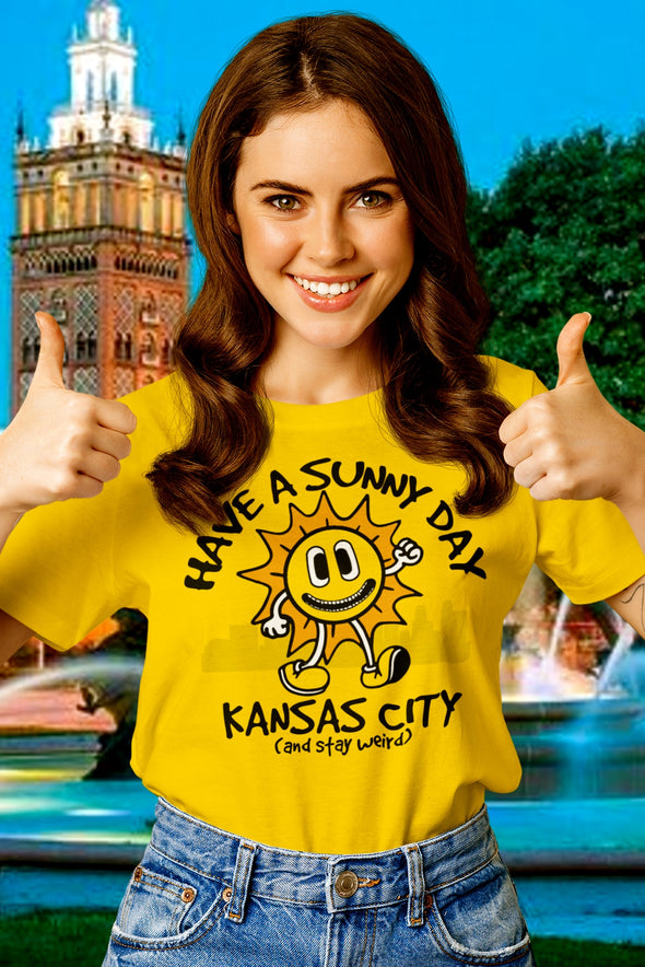 Have A Sunny Day Kansas City - All-Over Print Unisex Crew Neck Tee
