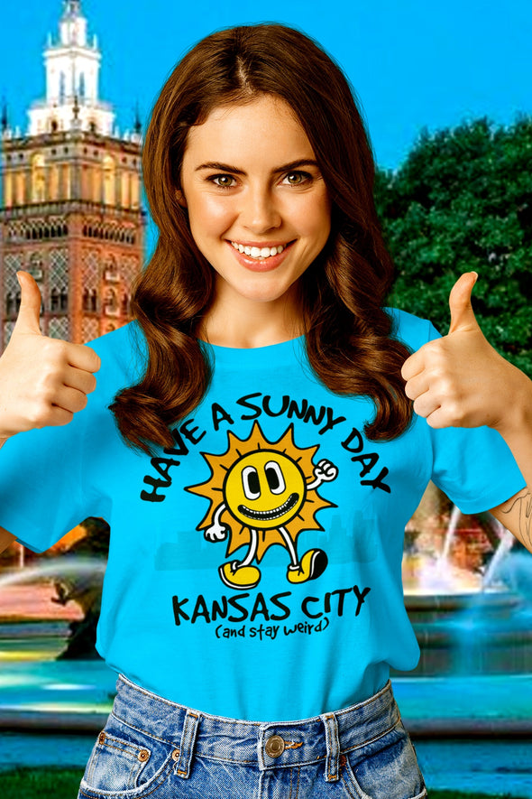 Have A Sunny Day Kansas City - All-Over Print Unisex Crew Neck Tee