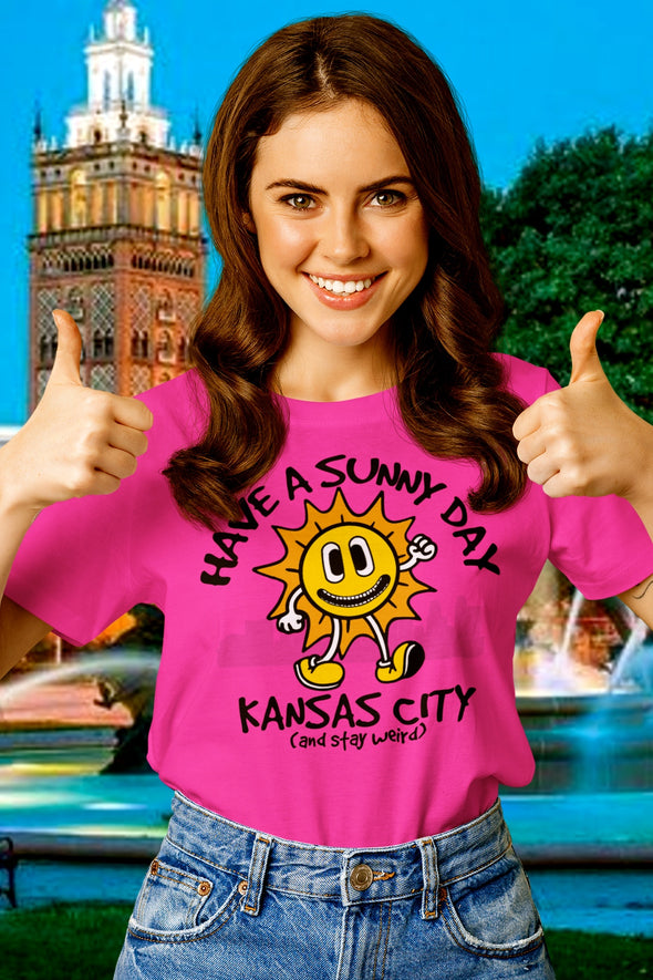 Have A Sunny Day Kansas City - All-Over Print Unisex Crew Neck Tee