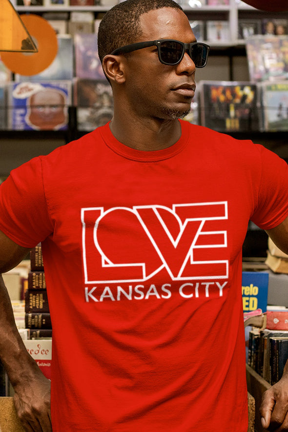 LOVE Logo Design 2 - Unisex Crew Neck Tee