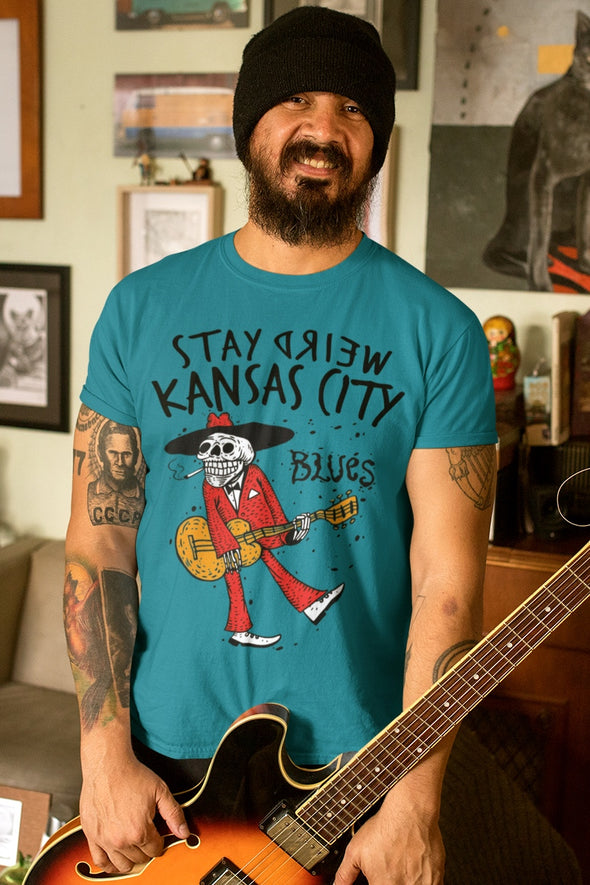 Kansas City Blues Man - Unisex Crew Neck Tee