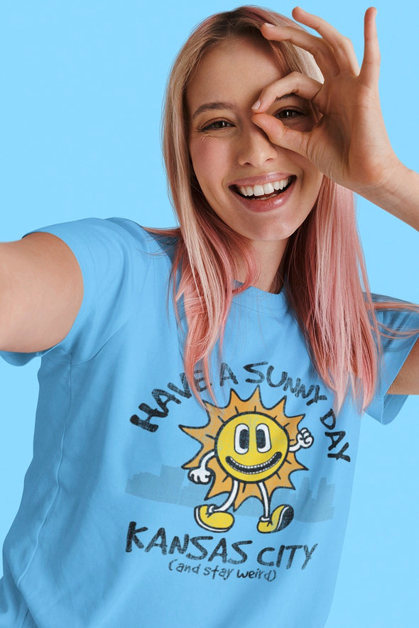 Have A Sunny Day Kansas City - All-Over Print Unisex Crew Neck Tee