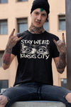 Stay Weird KC Big Eyes - Unisex Crew Neck Tee