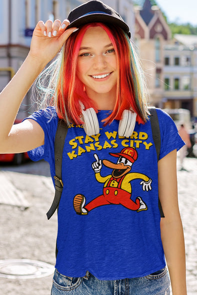 Stay Weird Kansas City - Strutin' KC MoJoe - Unisex Crew Neck Tee